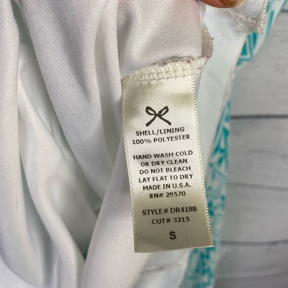 Everly Anthropologie Womens Aztec Southwestern Print Mini Blue Dress Size Small - Picture 5 of 6